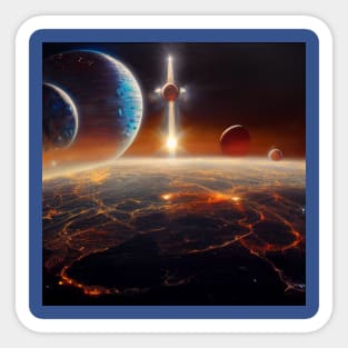 Interplanetary Spaceport Sticker